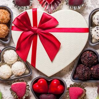 Valentine Day chocolate wallpaper