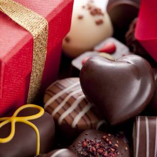 Valentine Day chocolate wallpaper