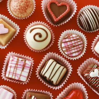 Valentine Day chocolate wallpaper