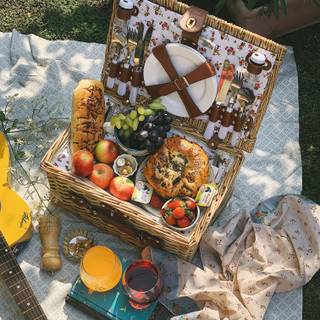 Spring picnic wallpaper