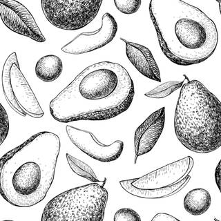 Avocado Valentines Day wallpaper