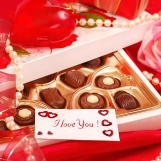 Valentine Day chocolate wallpaper