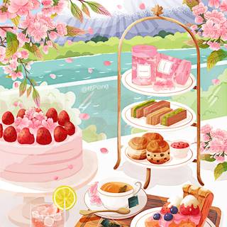 Spring picnic wallpaper