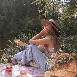 Spring picnic wallpaper