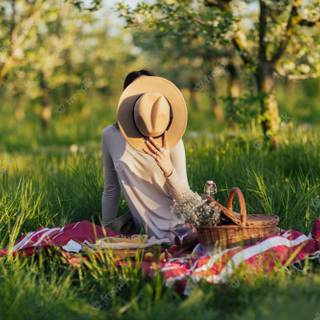 Spring picnic wallpaper