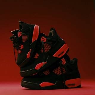 Jordan 4 Red Thunder wallpaper