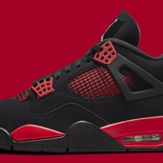 Jordan 4 Red Thunder wallpaper