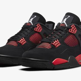 Jordan 4 Red Thunder wallpaper