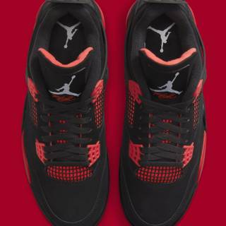 Jordan 4 Red Thunder wallpaper