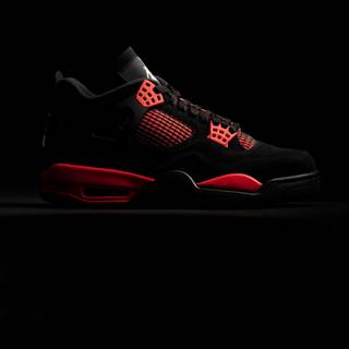 Jordan 4 Red Thunder wallpaper