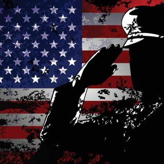 US flag soldier wallpaper