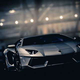Matte black Lamborghini wallpaper