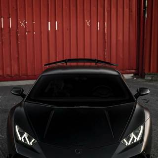 Matte black Lamborghini wallpaper