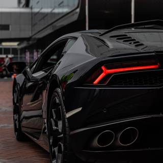 Matte black Lamborghini wallpaper