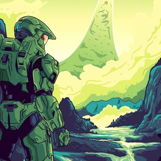 Halo art wallpaper