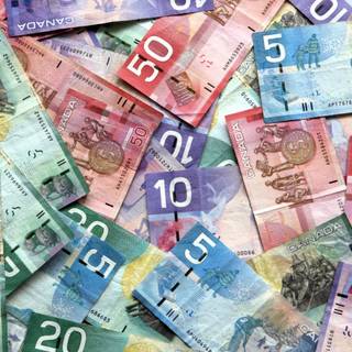 Canadian money wallpaper