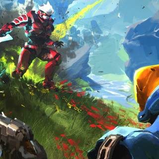 Halo art wallpaper