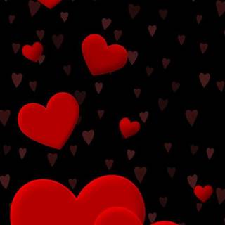 Red and black Valentine wallpaper