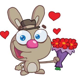 Happy Valentines cartoon wallpaper