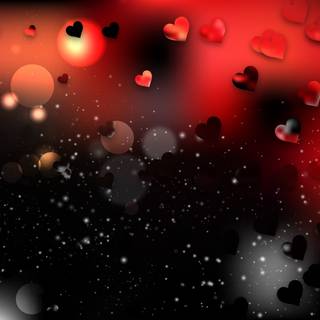 Red and black Valentine wallpaper