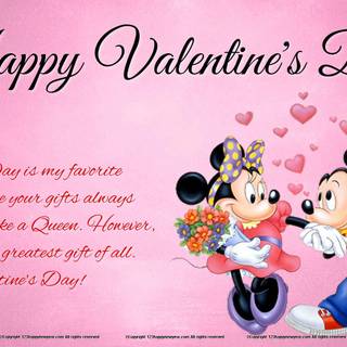 Happy Valentines cartoon wallpaper