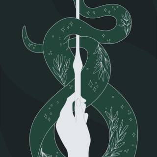 Slytherin iPhone HD wallpaper