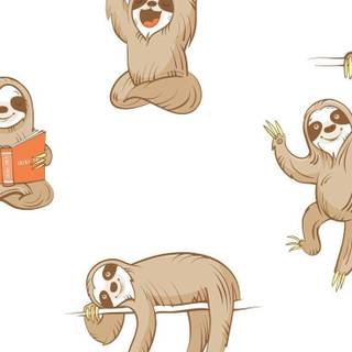 Cartoon sloth mobile HD wallpaper
