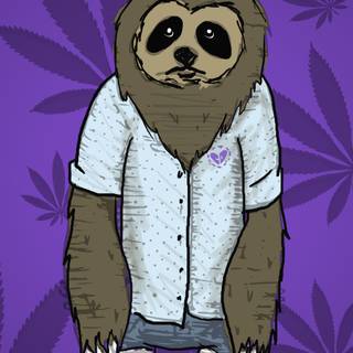 Cartoon sloth mobile HD wallpaper