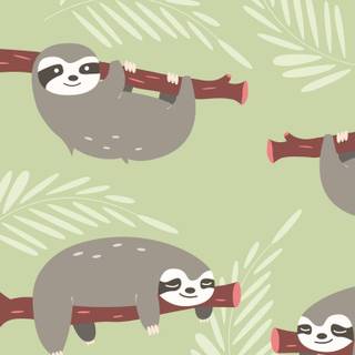 Cartoon sloth mobile HD wallpaper