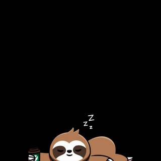 Cartoon sloth mobile HD wallpaper