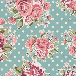 Vintage floral laptop wallpaper