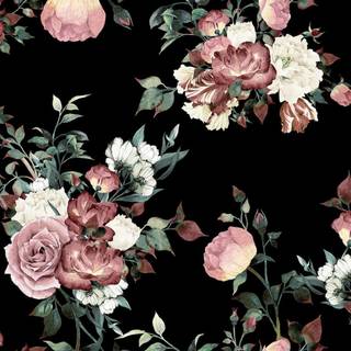 Vintage floral laptop wallpaper