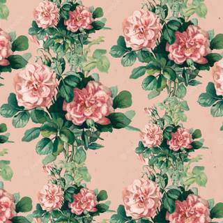 Vintage floral laptop wallpaper