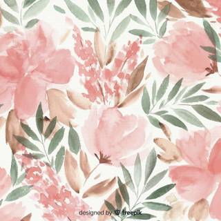 Vintage floral laptop wallpaper