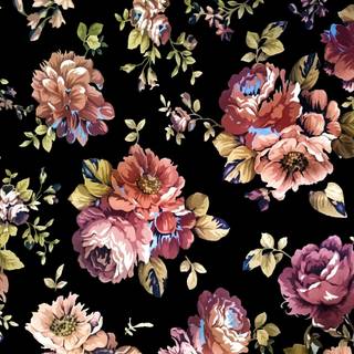 Vintage floral laptop wallpaper