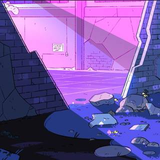 Aesthetic blue anime PC wallpaper