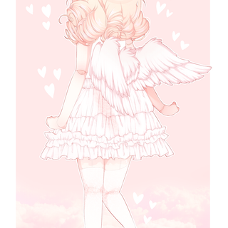 Soft girl anime wallpaper