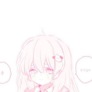 Soft girl anime wallpaper