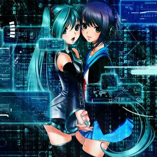 Soft girl anime wallpaper