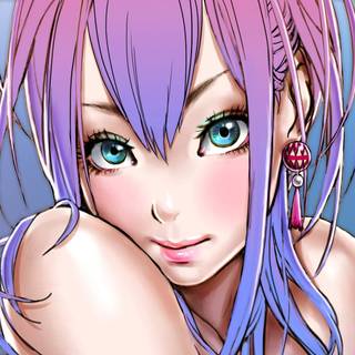 Soft girl anime wallpaper