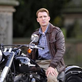 Captain America bike wallpaper