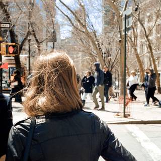 Crowded city wallpaper