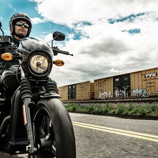 Captain America bike wallpaper