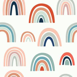 Preppy rainbow wallpaper