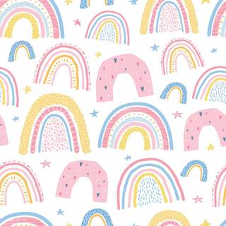 Preppy rainbow wallpaper