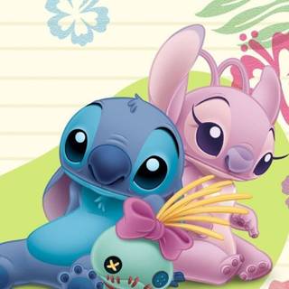 Stitch pink wallpaper