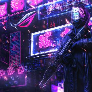 Cyberpunk style wallpaper