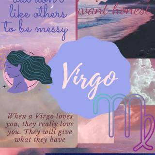 Virgo purple wallpaper