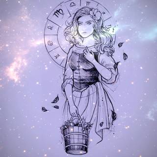 Virgo purple wallpaper