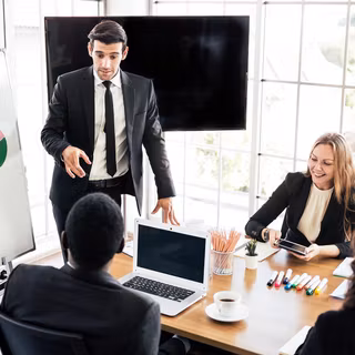 Office meeting wallpaper